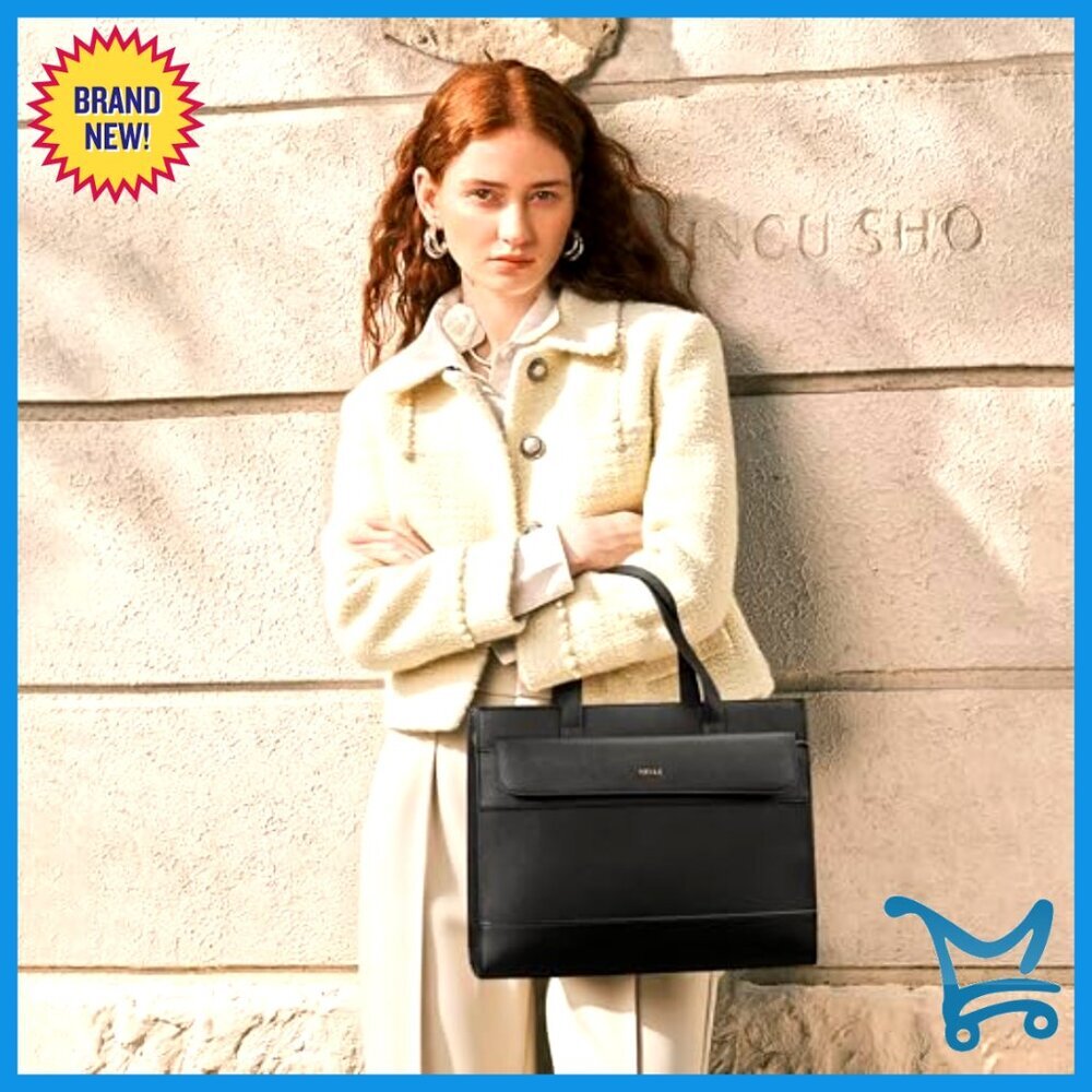Vegan Leather Tote Bag Set with Wristlet, Adjustable Strap, Large Capacity - Picture 2 of 7